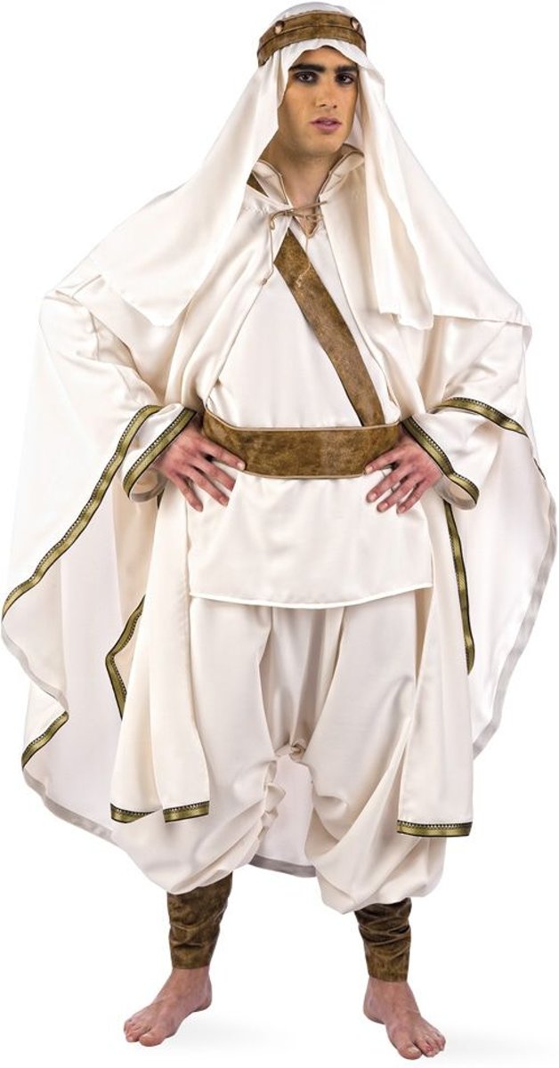 1001 Nacht & Arabisch & Midden-Oosten Kostuum | Lawrence Of Arabia Wadi Rum Woestijn | Man | Maat 52 | Carnaval kostuum | Verkleedkleding